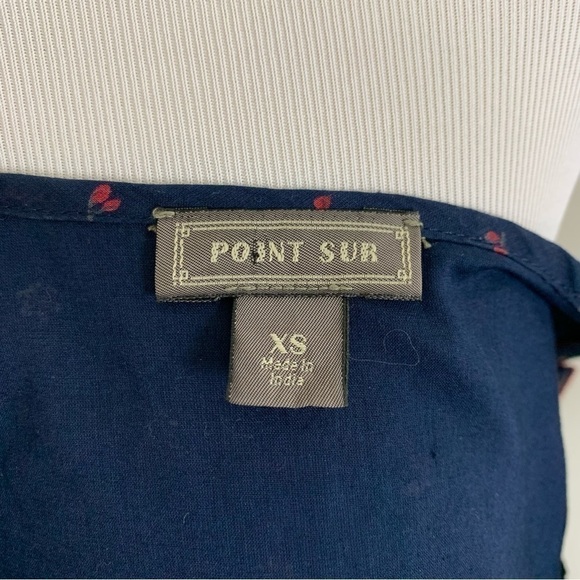 𝅺J. Crew Point Sur Flutter Sleeve Peasant Top Size XS - Picture 3 of 15